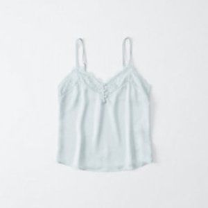 Abercrombie & Fitch Light Blue XS Lace-Trim Cami
